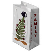 Petit Sac Cadeau Arbre de Noël à fleurs séchées - P (Devant Angle)