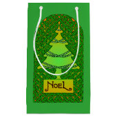 Petit Sac Cadeau Arbre de Noël celtique (Devant)