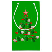 Petit Sac Cadeau Arbre de Noël des tortues de mer vertes (Dos)