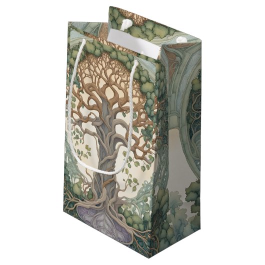 Petit Sac Cadeau Arbre de Vie (Dos Angle)