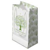 Petit Sac Cadeau Arbre de vie, mariage élégant Favor (Devant Angle)