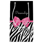 Petit Sac Cadeau Arc chic et nom de roses indien d'impression à la (Devant)