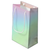Petit Sac Cadeau Arc-en-ciel pastel de couleur (Dos Angle)