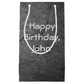 Petit Sac Cadeau ardoise texturée (Devant)