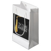 Petit Sac Cadeau Argent de dispute de gland (Devant Angle)