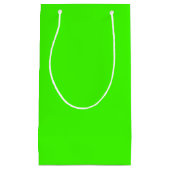 Petit Sac Cadeau Arlequin Vert Néon Uni (Devant)