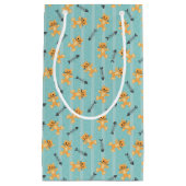 Petit Sac Cadeau arrière - plan avec des chats (Devant)