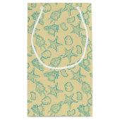 Petit Sac Cadeau Arrière - plan avec des coquilles. Tiré par la (Dos)