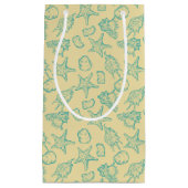 Petit Sac Cadeau Arrière - plan avec des coquilles. Tiré par la (Devant)