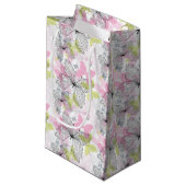 Petit Sac Cadeau Arrière - plan avec papillon (Devant Angle)