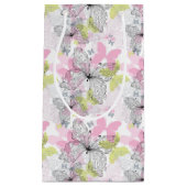 Petit Sac Cadeau Arrière - plan avec papillon (Devant)