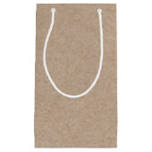 Petit Sac Cadeau Arrière - plan Brown de papier d'emballage imprimé (Devant)