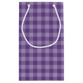 Petit Sac Cadeau Arrière - plan checkered violet (Dos)