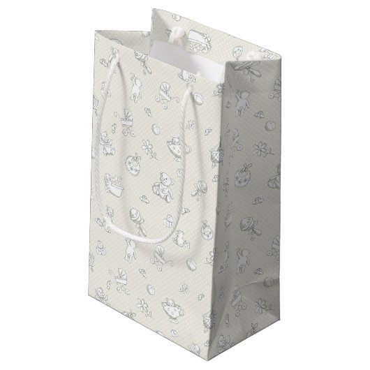 Petit Sac Cadeau Arrière - plan de bébé (Dos Angle)