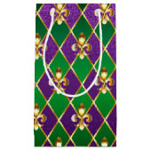 Petit Sac Cadeau Arrière - plan de bijoux Mardi Gras (Devant)