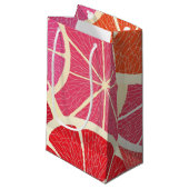 Petit Sac Cadeau Arrière - plan de cru de pamplemousse (Devant Angle)
