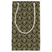 Petit Sac Cadeau Arrière - plan de damassé (Devant)