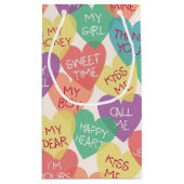 Petit Sac Cadeau Arrière - plan de forme d'amour (Dos)