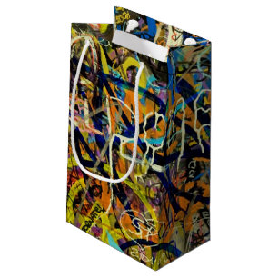 Petit Sac Cadeau Arrière - plan de graffiti