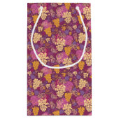 Petit Sac Cadeau Arrière - plan doux de motif de vignes (Dos)