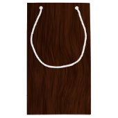 Petit Sac Cadeau Arrière - plan en bois foncé (Dos)