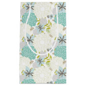 Petit Sac Cadeau Arrière - plan floral (Devant)