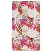 Petit Sac Cadeau Arrière - plan floral 3 (Devant)