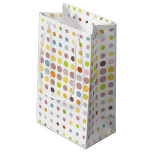 Petit Sac Cadeau Arrière - plan multicolore de point