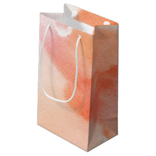 Petit Sac Cadeau Arrière - plan peint à la main 3 d'aquarelle