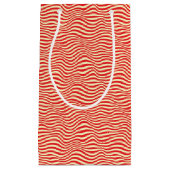 Petit Sac Cadeau Arrière - plan rayé (Devant)