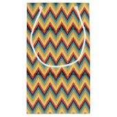 Petit Sac Cadeau Arrière - plan rayé 2 de zigzag (Dos)