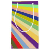Petit Sac Cadeau Arrière - plan rayé frais (Devant)