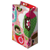 Petit Sac Cadeau Arrière - plan russe d'illustration de poupée (Devant Angle)