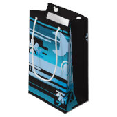 Petit Sac Cadeau Arrière - plan tramé technique 3 (Devant Angle)