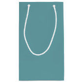 Petit Sac Cadeau Arrière - plan Turquoise clair (Dos)