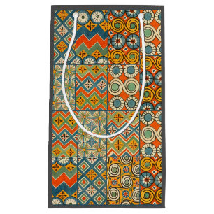 Petit Sac Cadeau Art Géométrique Coloré Antique Égyptien Graphique