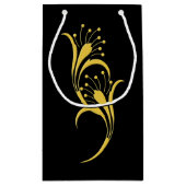 Petit Sac Cadeau Art Nouveau Floral (Dos)