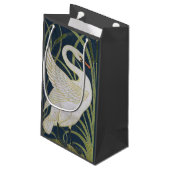 Petit Sac Cadeau Art Nouveau Swan Deux Swans (Dos Angle)