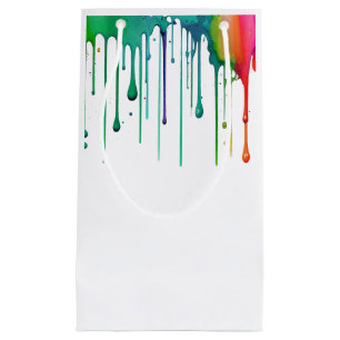 Petit Sac Cadeau Art Party Rainbow Paint Drift