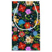 Petit Sac Cadeau Art populaire floral mexicain (Dos)
