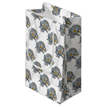 Art urbain de rue : Rhinocéros de ruban