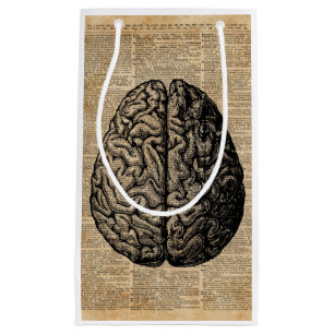Petit Sac Cadeau Art vintage de dictionnaire d'illustration