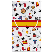 Petit Sac Cadeau Articles de l'Espagne avec le drapeau pour ajouter (Dos)
