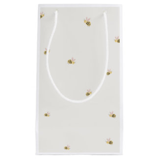 Petit Sac Cadeau Assiettes en papier abeille - Douce comme peut êtr