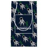 Petit Sac Cadeau Astronaut & Alien, Parti de l'espace extérieur (Devant)