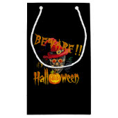 Petit Sac Cadeau Attention c'est Halloween (Dos)