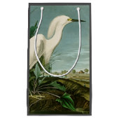 Petit Sac Cadeau Audubon Héron de neige Oiseaux d'aigrettes blanche (Devant)