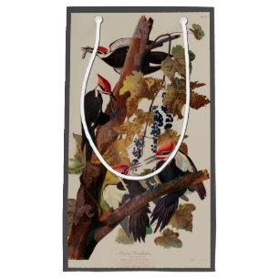 Petit Sac Cadeau Audubon Peinture d'Oiseaux Pic Pilé