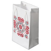 Petit Sac Cadeau Auseklis letton Médaillon géométrique d'art popula (Dos Angle)