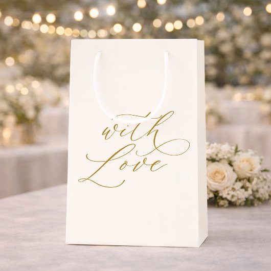 Petit Sac Cadeau Avec amour Mariage élégant